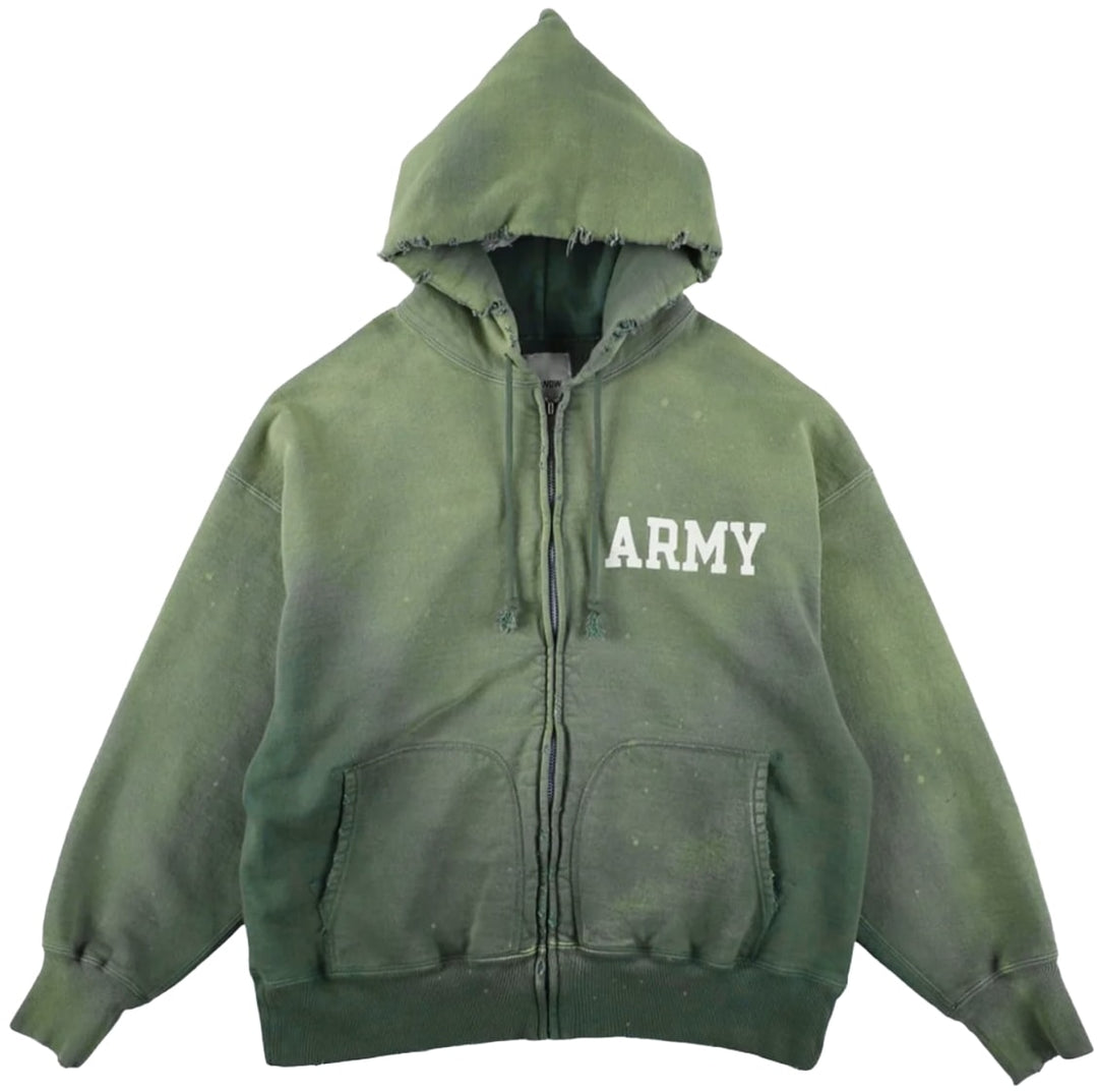 Bow Wow 'Green' Army Zip-Up Hoodie