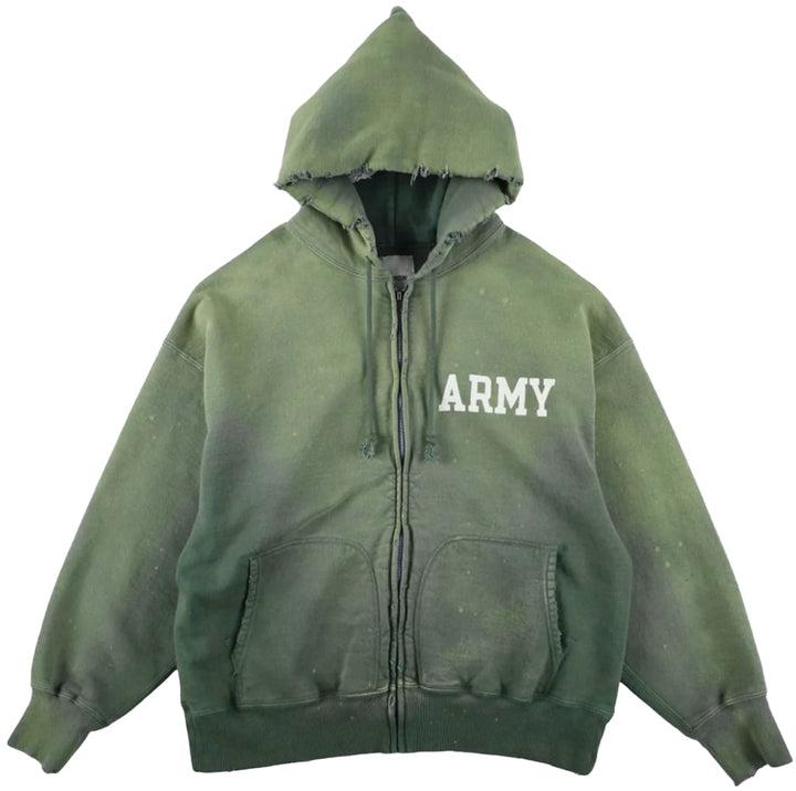 Bow Wow 'Green' Army Zip-Up Hoodie