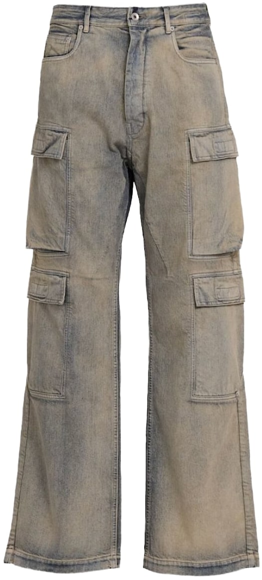 Rick Owens DRKSHDW 'Mineral Pearl' Double Cargo Jeans