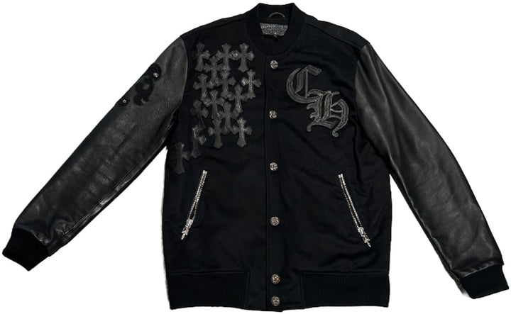 Chrome Hearts 'Black' Letterman varsity Jacket