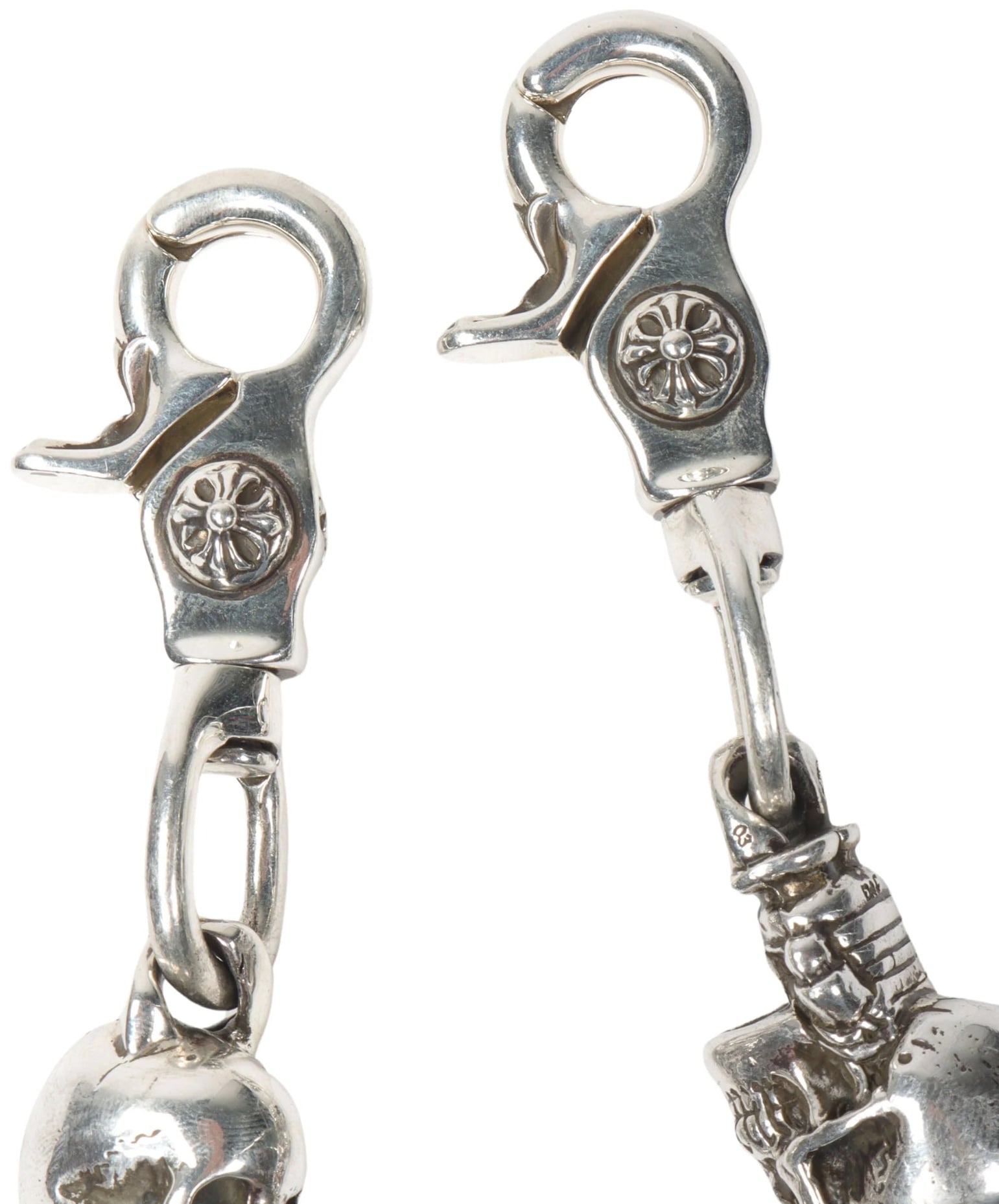 Chrome Hearts Foti 'Big Delphino' 11 Link Jumbo Silver Wallet