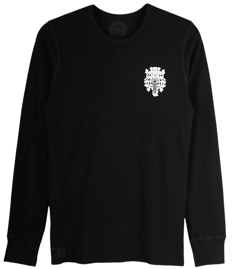 Chrome Hearts 'Dagger' Thermal Black Longsleeve