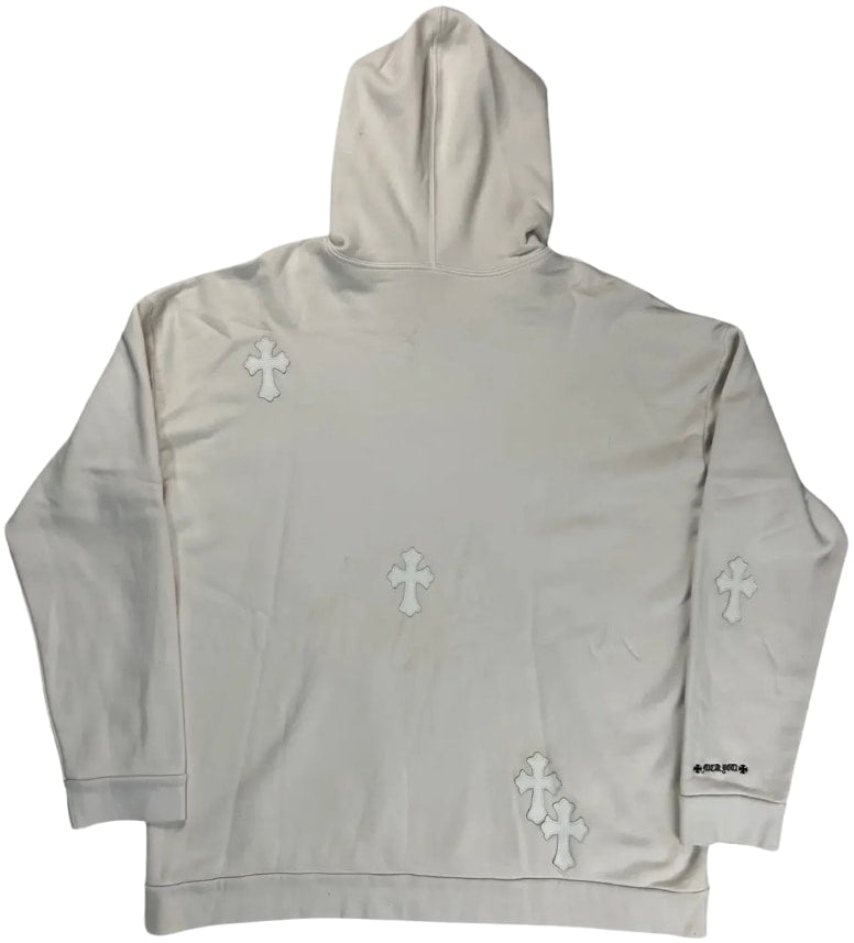 Chrome Hearts 'Cross Patched' White Hoodie