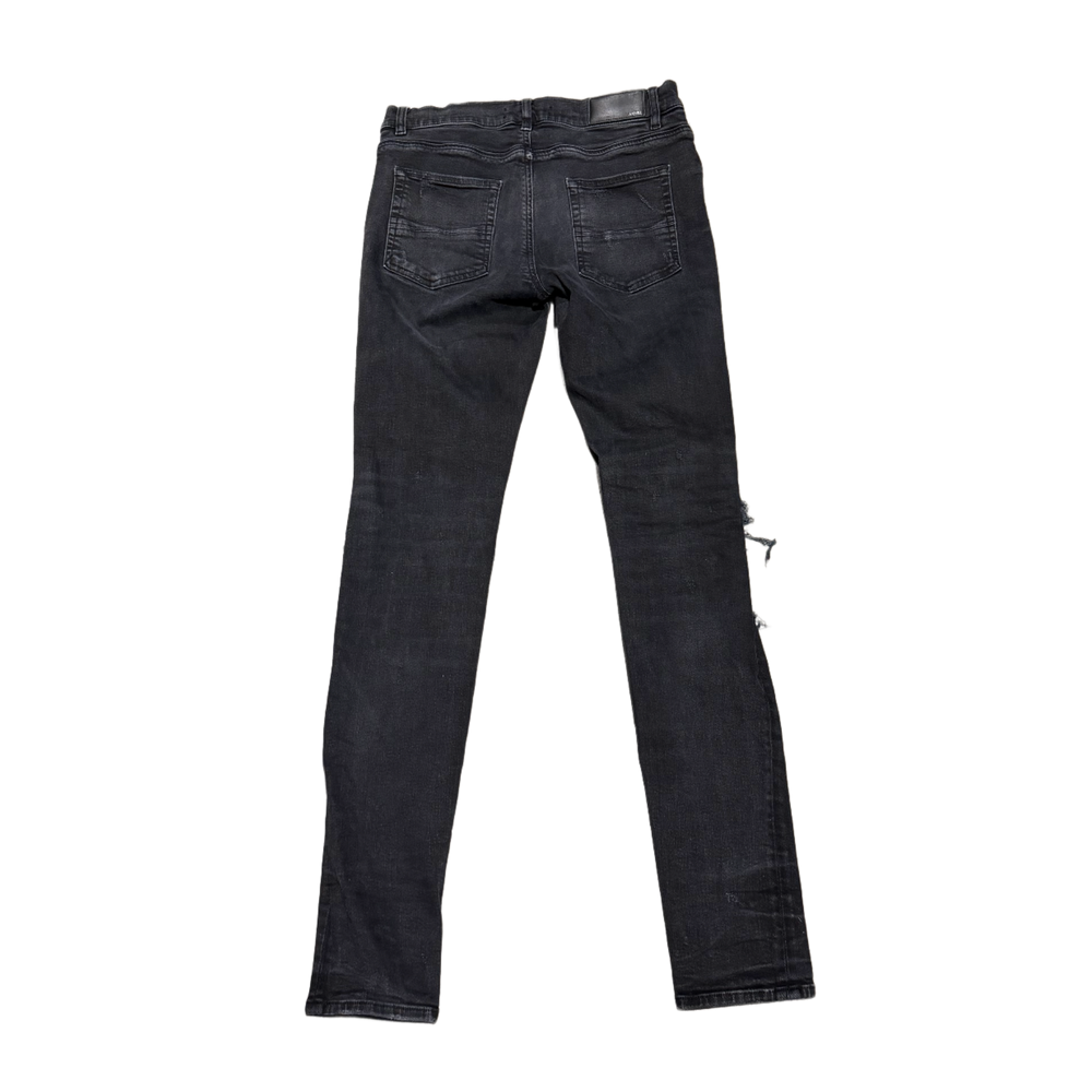 Amiri 'Distressed MX1' Black Jeans
