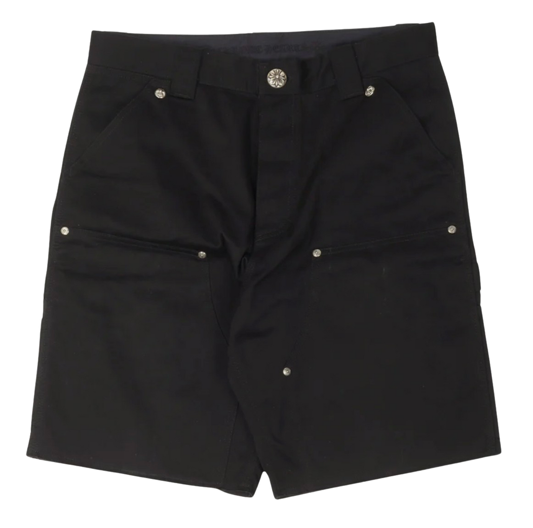 Chrome Hearts Double Knee 'Black' Carpenter Shorts