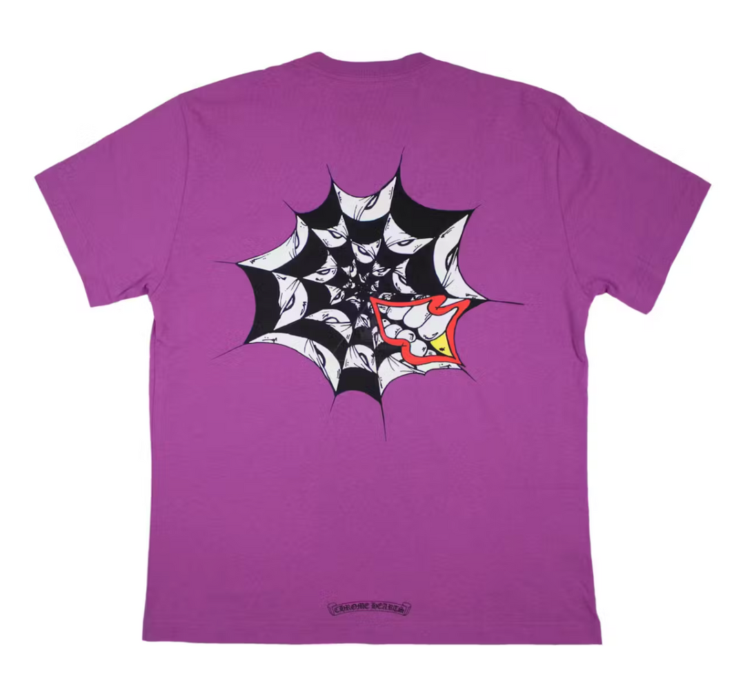 Chrome Hearts Matty Boy 'Spider Web' Purple Shirt