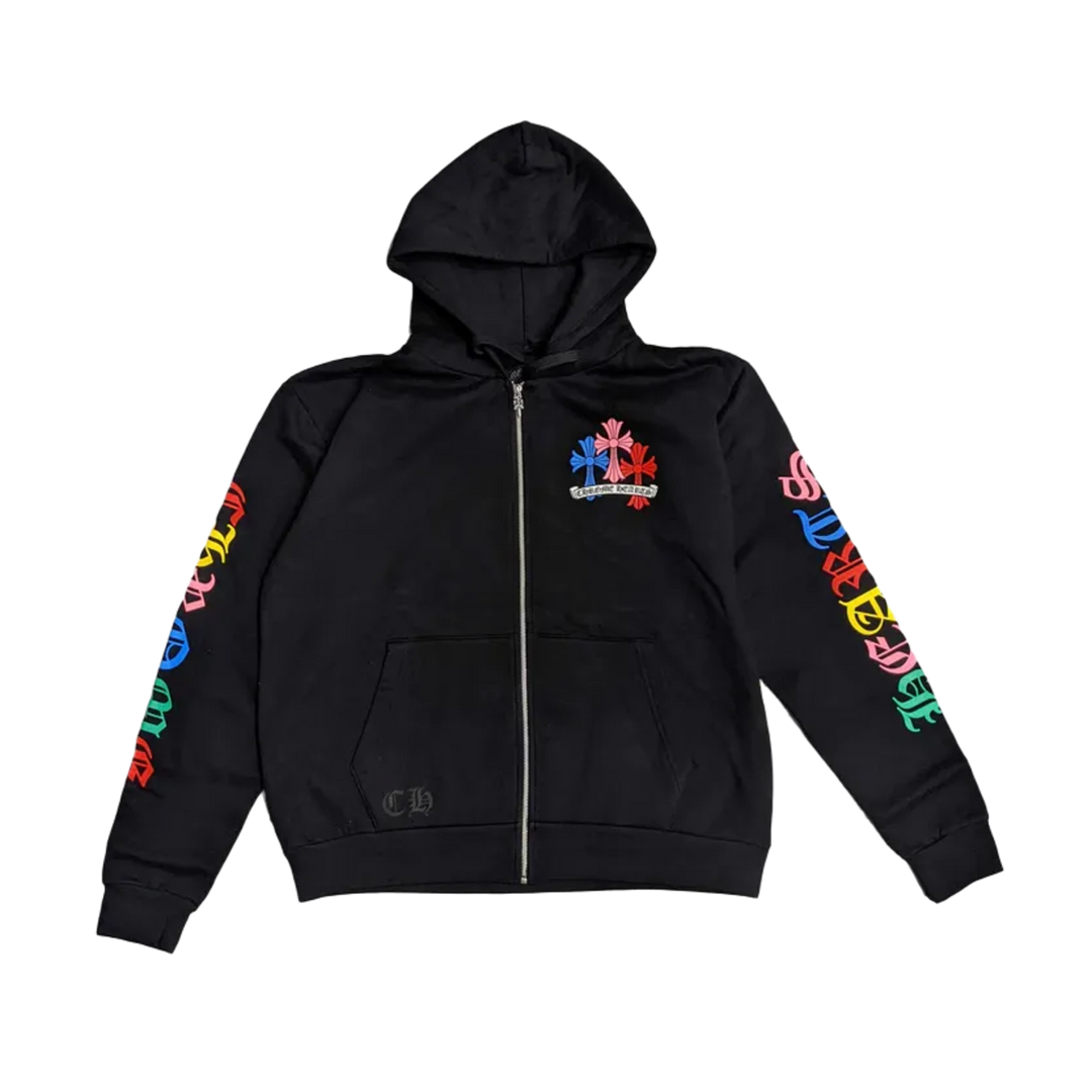 Chrome Hearts Multicolor Cemetery Zip Up Hoodie