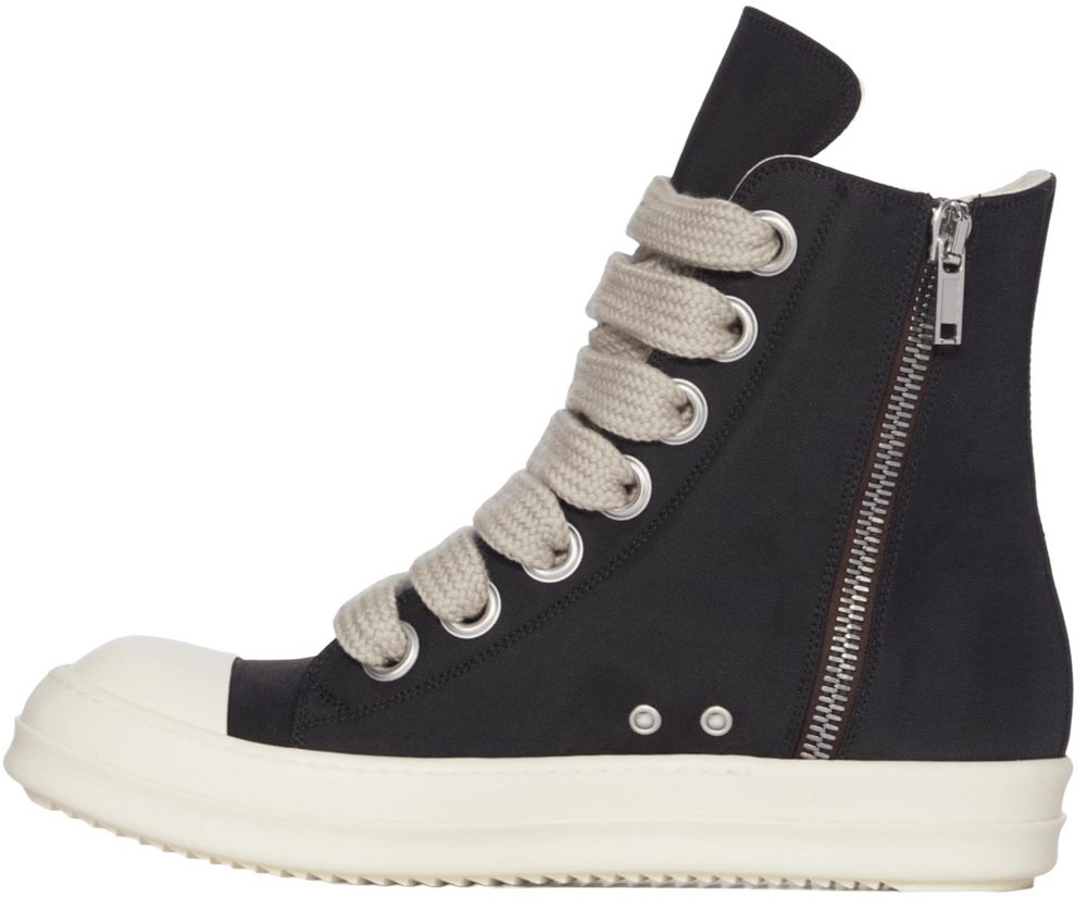 Rick Owens DRKSHDW 'Black' Jumbo Lace Nylon High Top Sneakers