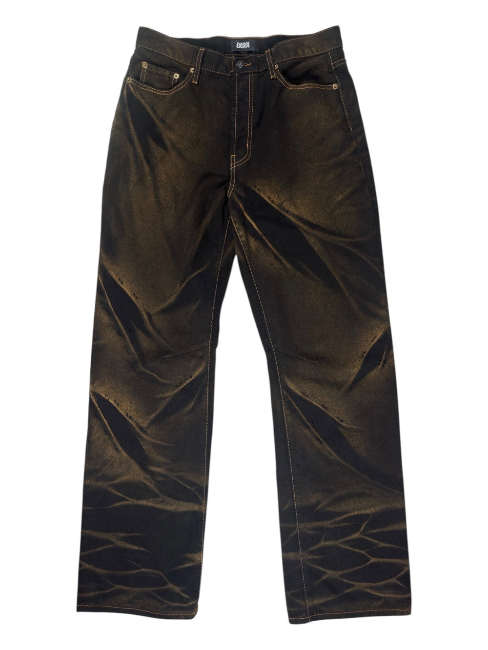 Bossi 'Dirty Wash' Black Jeans