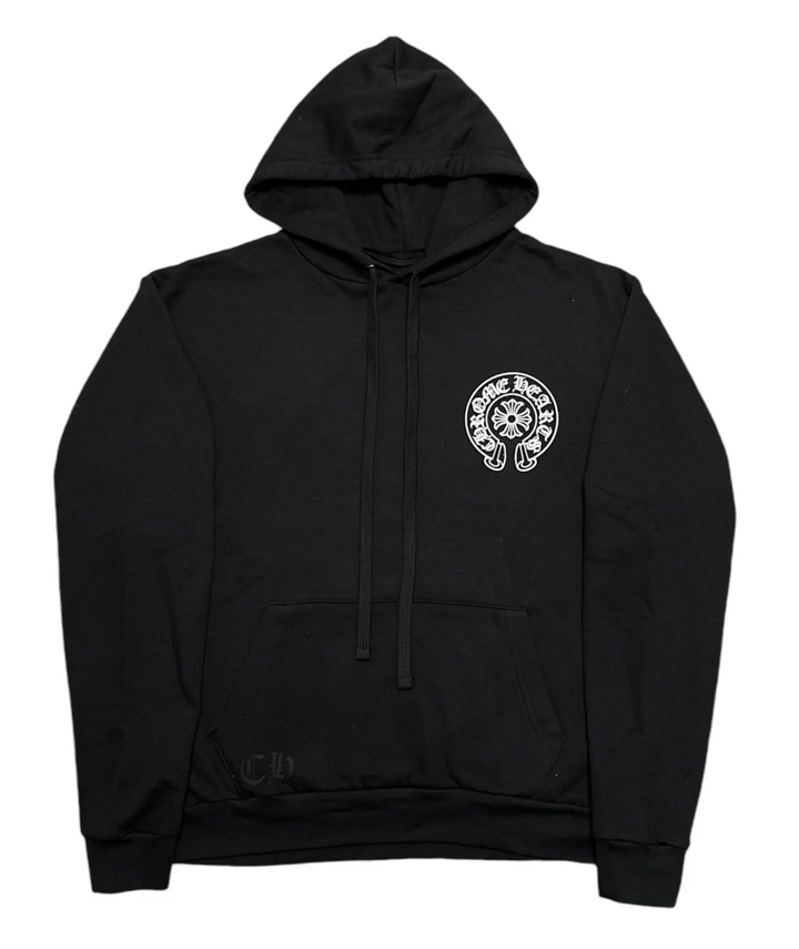 Chrome Hearts 'Horseshoe' Logo Miami Exclusive Classic Black Hoodie