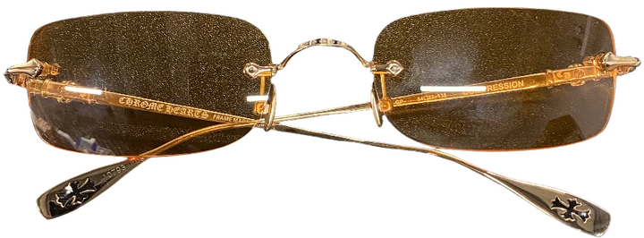 Chrome Hearts 'Compression' Orange Tint Sunglasses