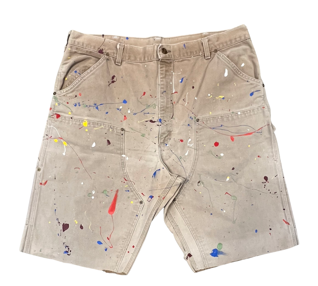 Carhartt 'Paint Splatter' Tan Shorts