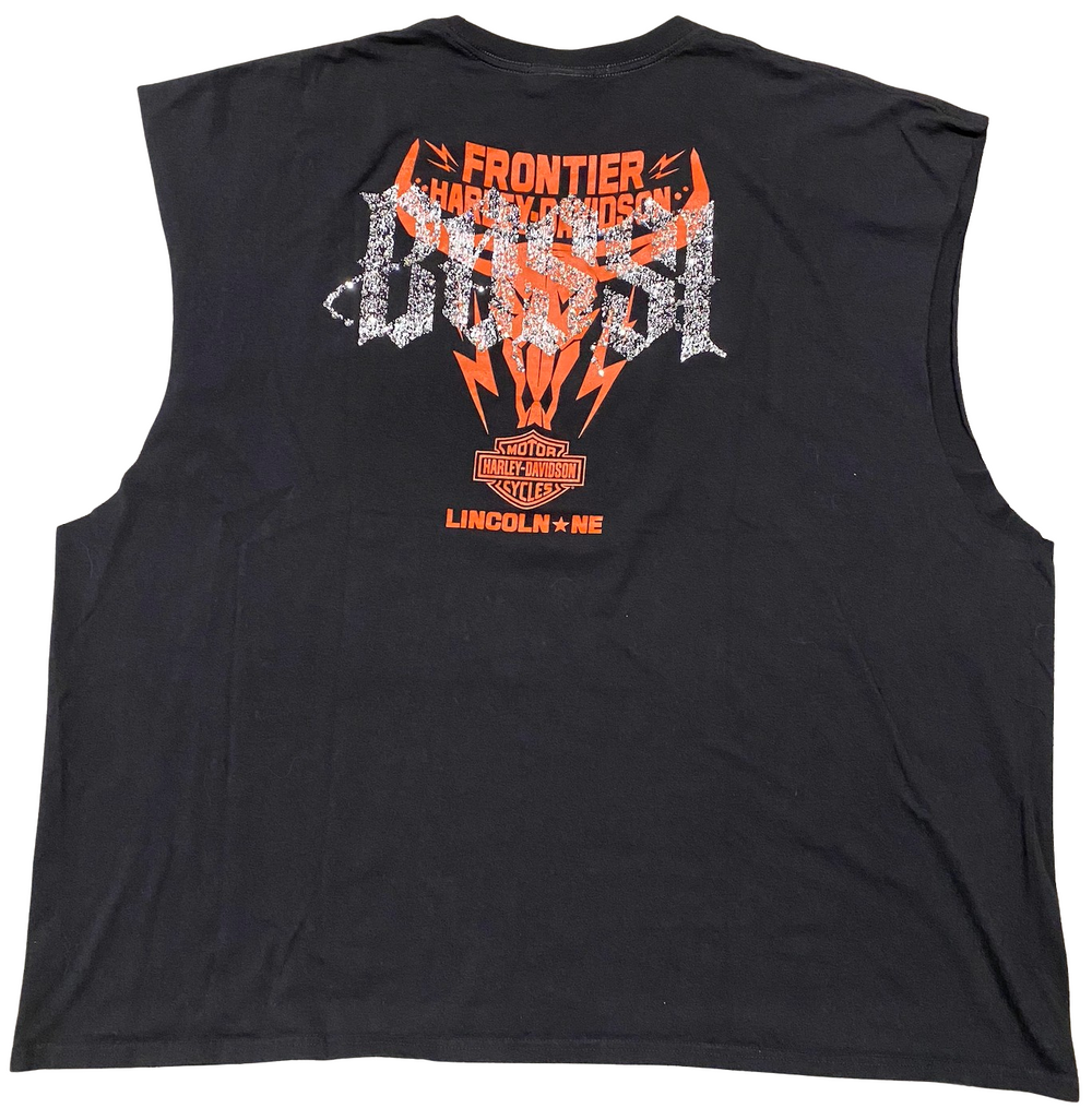 Bossi 'Frontier' Harley Davidson Vintage Cutoff Tee