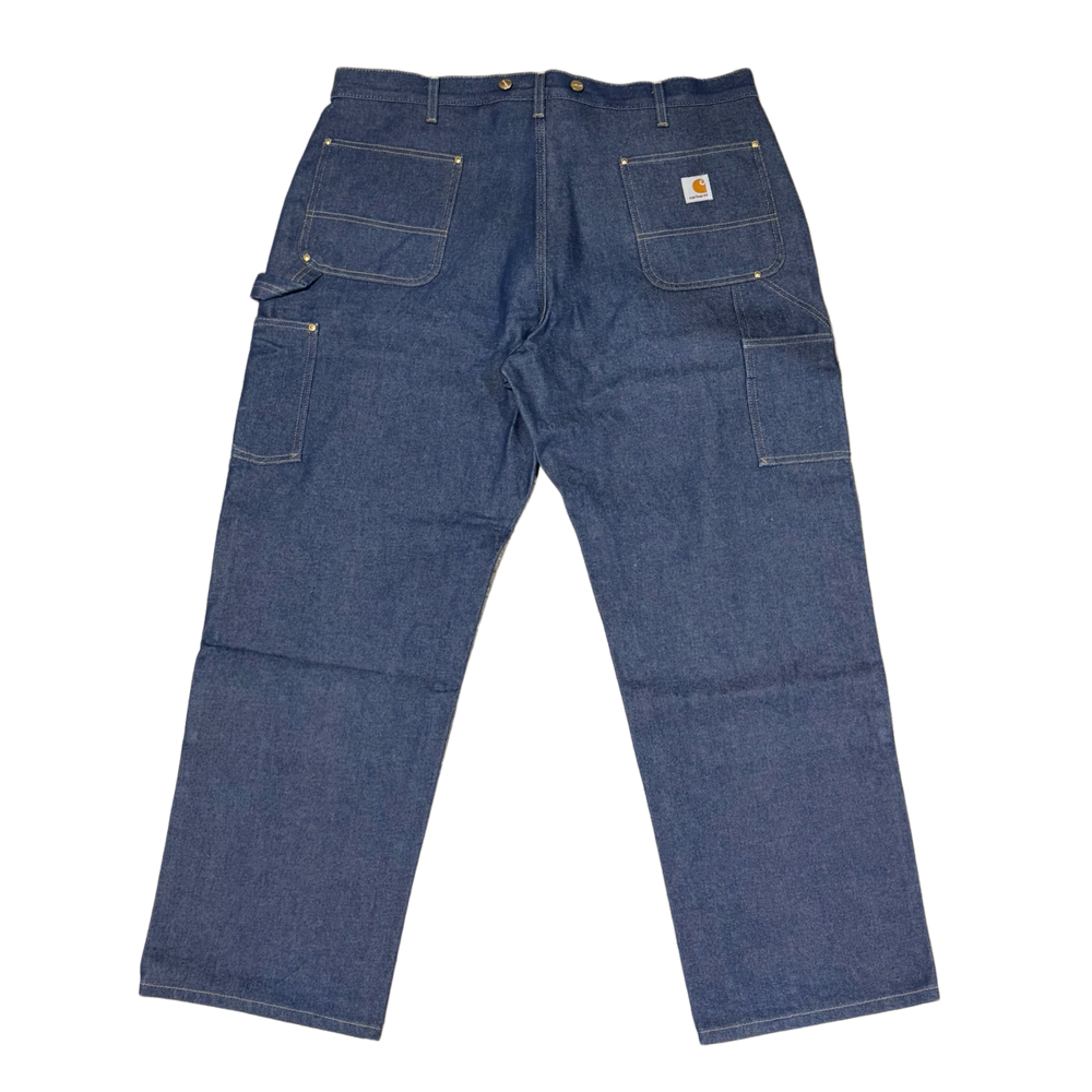 Carhartt 'Blue' Raw Denim Double Knee Carpenter Jeans