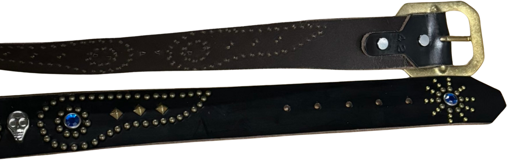 Studded 'Skull Wings' Ride or Die Belt