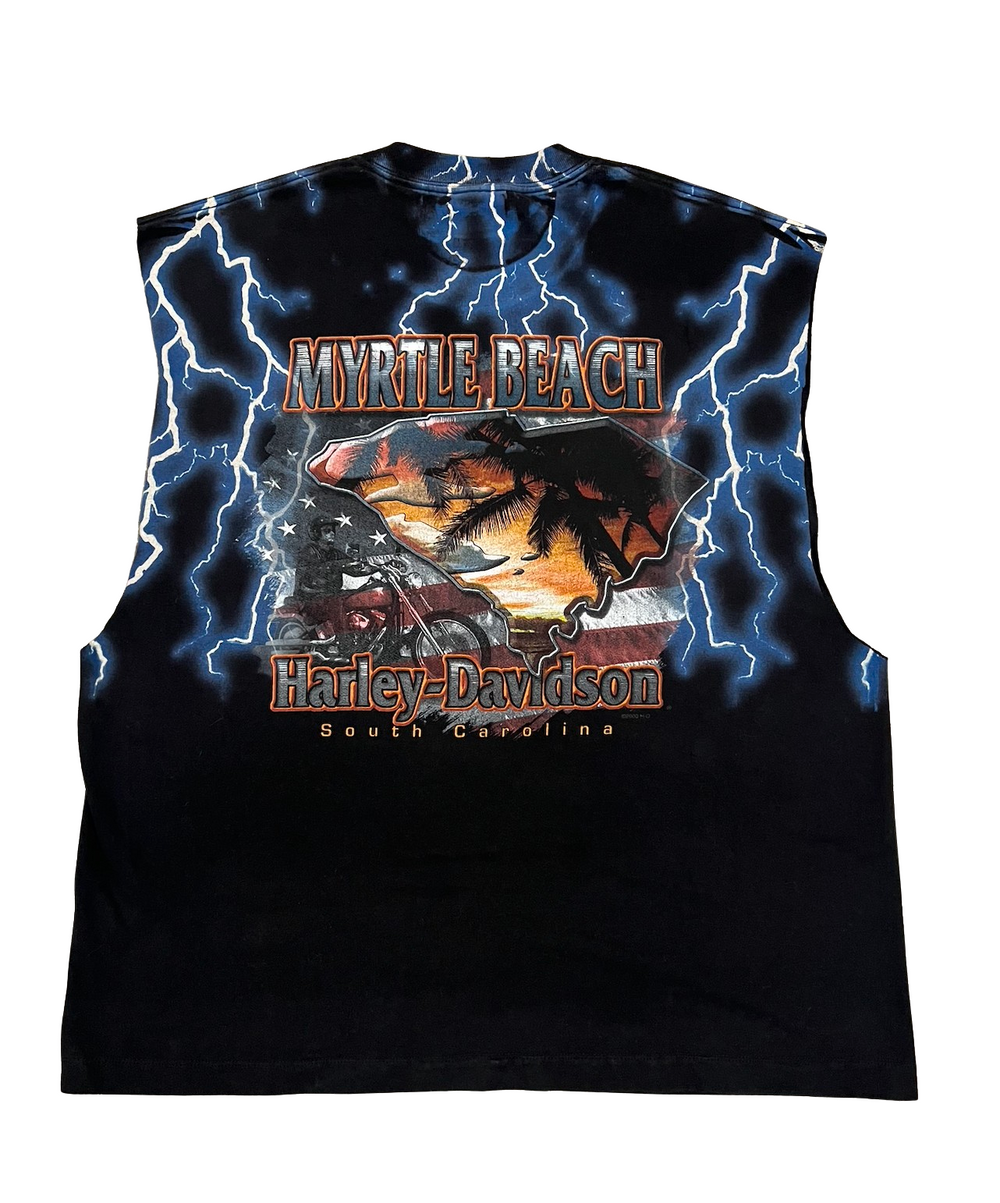 Harley Davidson 'Myrtle Beach Lightning' Vintage Cutoff