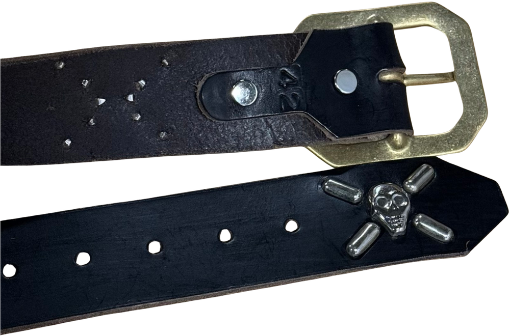 Studded 'Teal Snake' Harley Davidson Belt