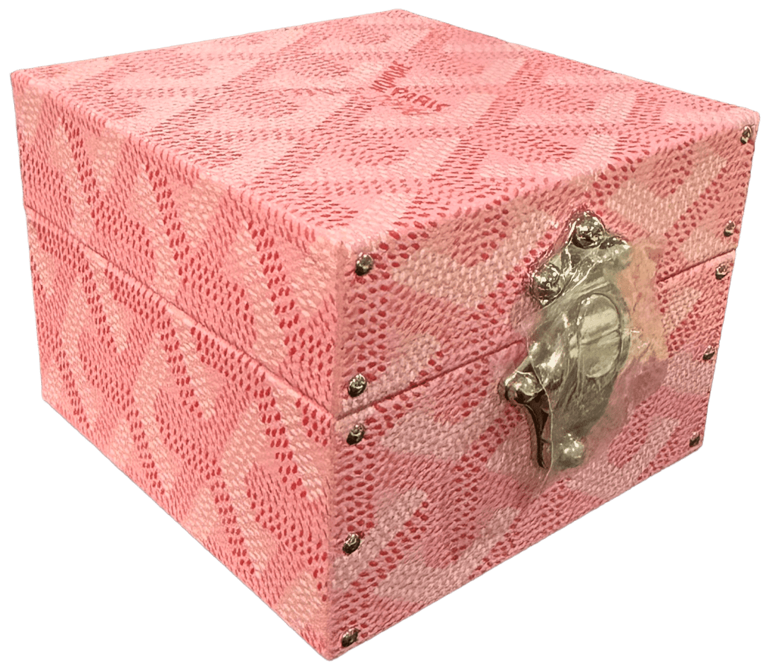 Goyard 'Pink Canvas' Regence Mini Trunk