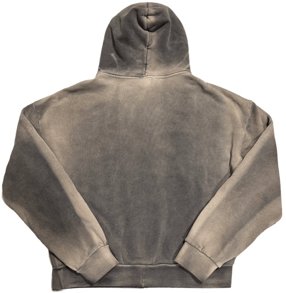 Bossi 'Gold Heavy Metal' Washed Brown Rhinestone Zip-Up