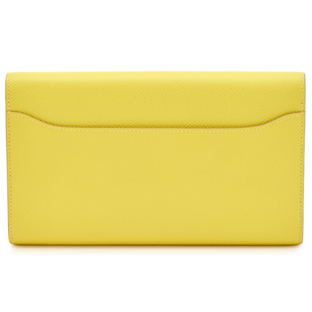 Hermes 'Yellow Constance' To-Go Wallet
