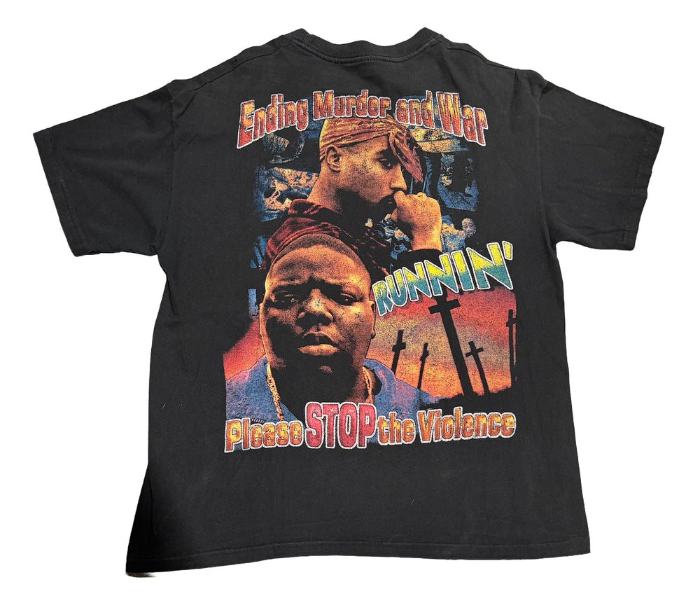 Tupac x Biggie 'Stop The War' Vintage Tee