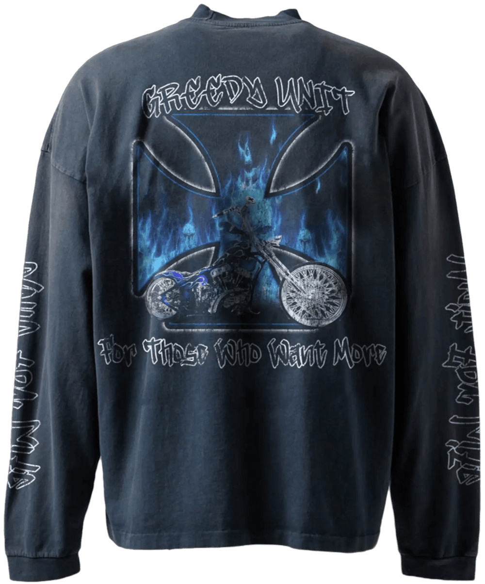 Greedy Unit 'Chopper' Faded Longsleeve Tee