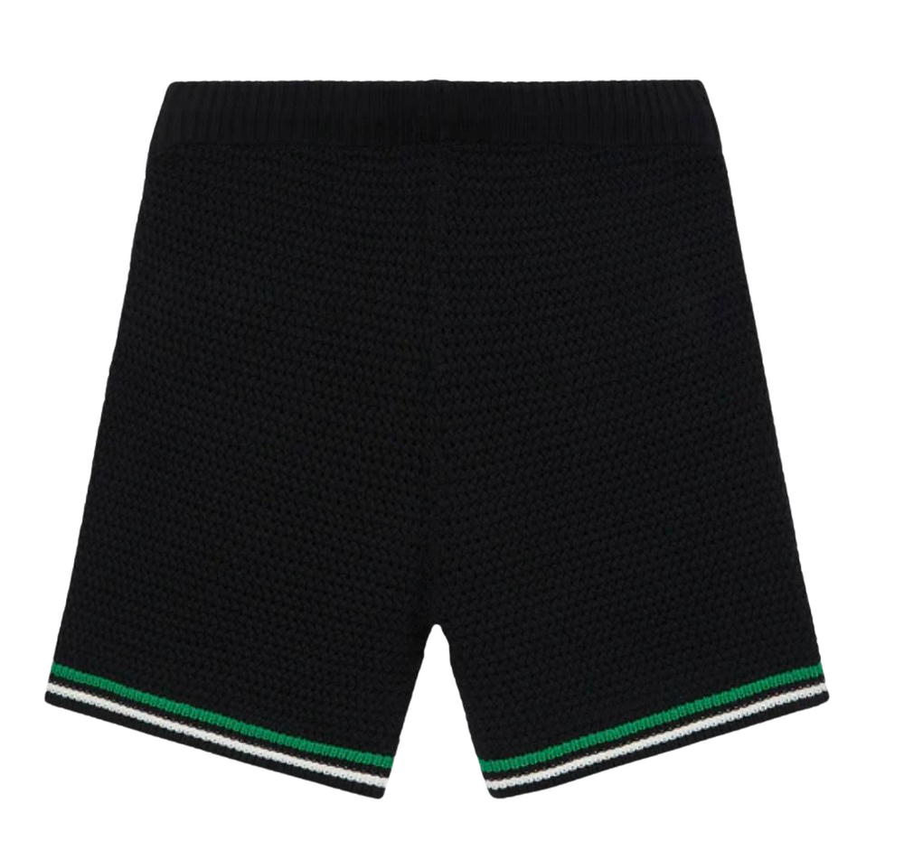 Casablanca 'Black' Crochet Shorts