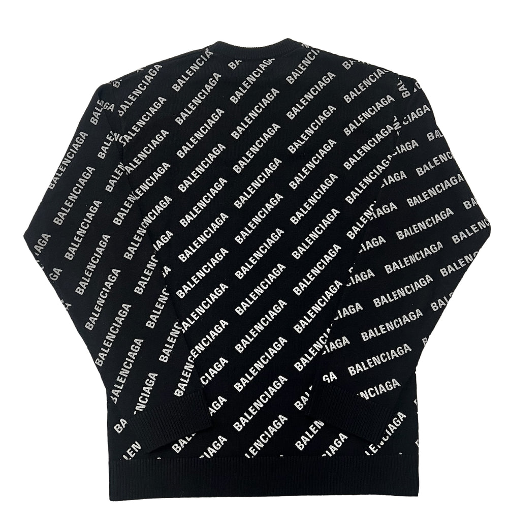 Balenciaga 'Mini Logo' Black Sweater