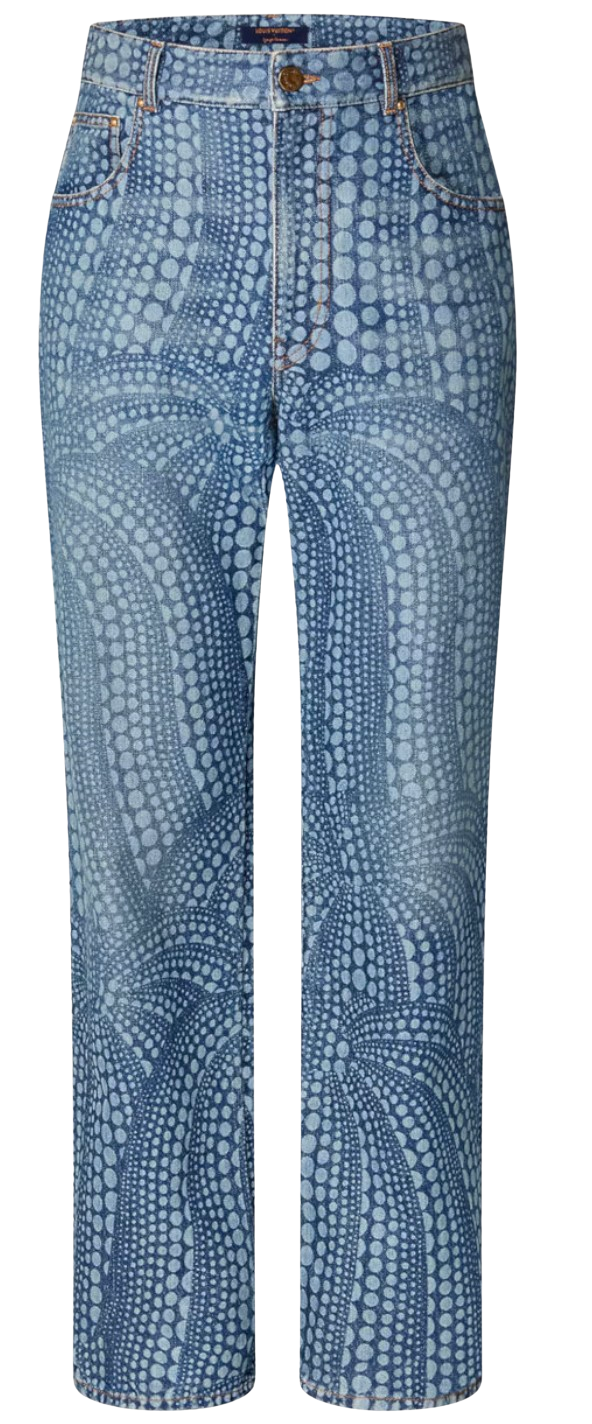 Louis Vuitton x Yayoi Kusama 'All Over Pumpkin' Denim Jeans