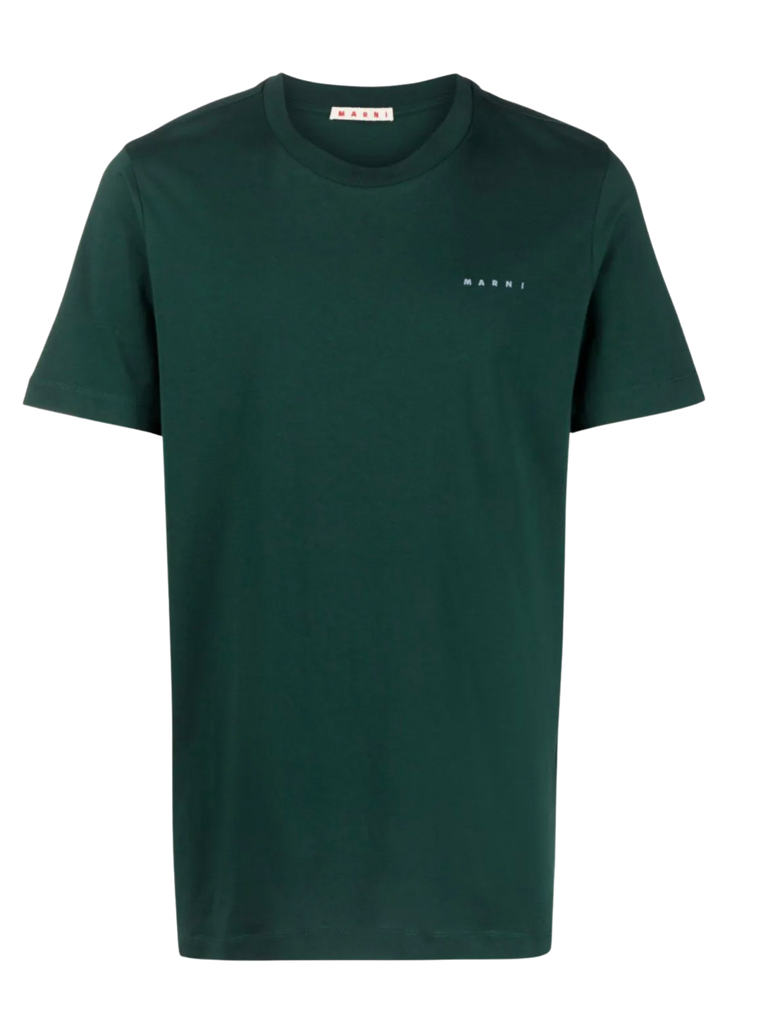 Marni Embroidered Logo Green Tee