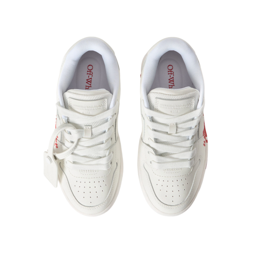 Off-White 'White & Red' Out Of Office Sneakers