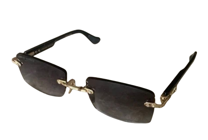 Chrome Hearts 'Deep I' Black Buff Glasses