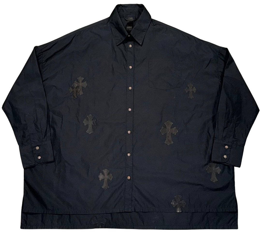 Chrome Hearts 'Black Patch' Button Dress Shirt