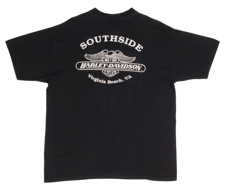 Harley Davidson 'Southside VA Beach' 1991 Vintage Tee