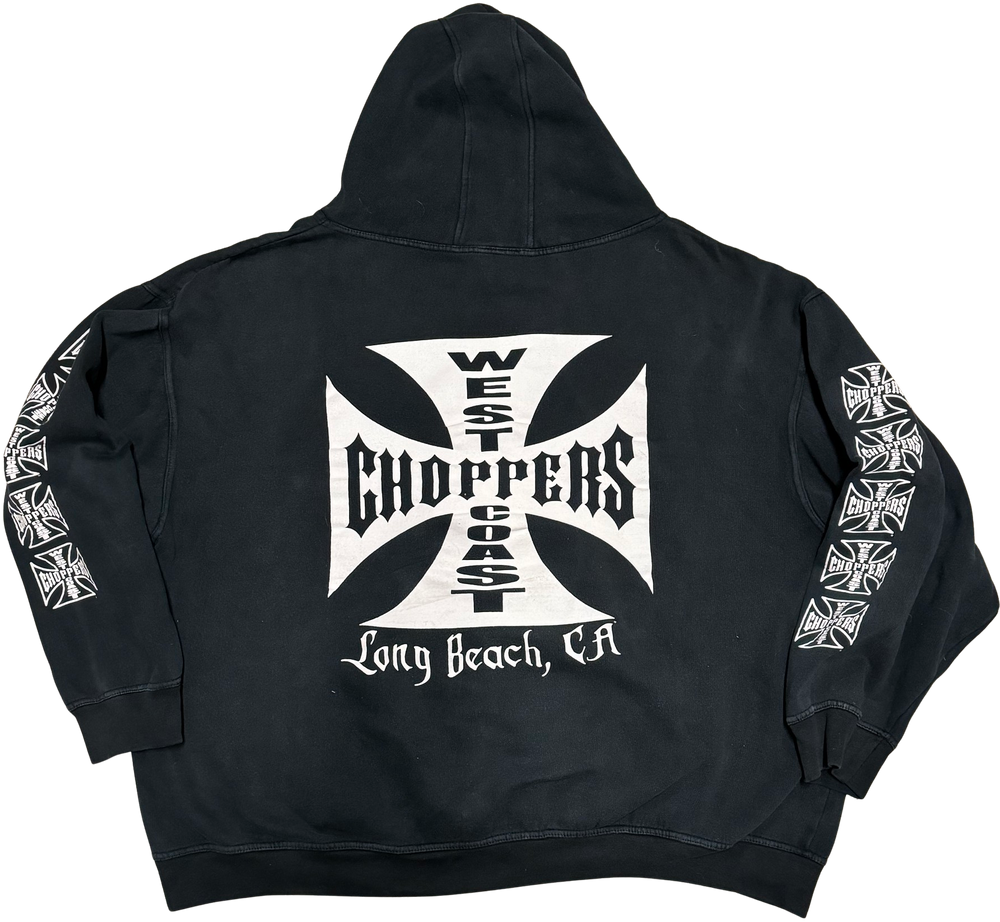 West Coast Choppers 'Classic Logo' Vintage Black Hoodie