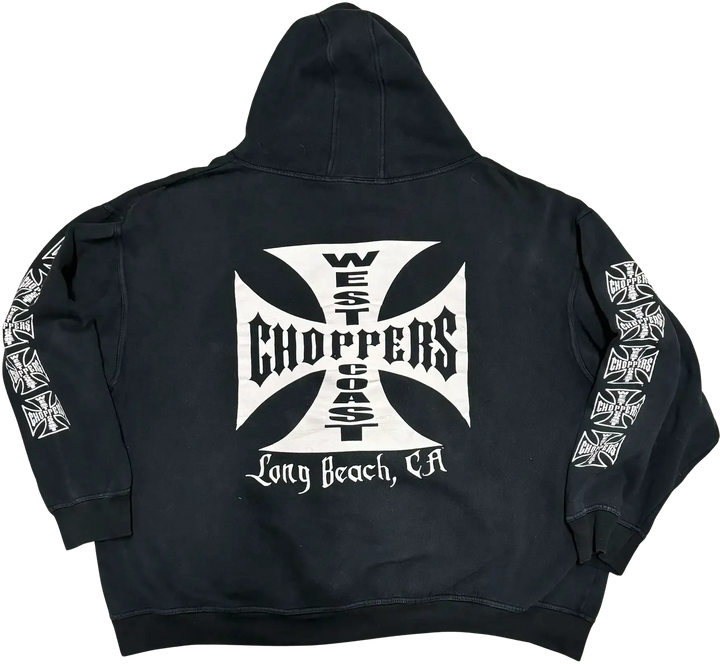 West Coast Choppers 'Classic Logo' Vintage Black Hoodie