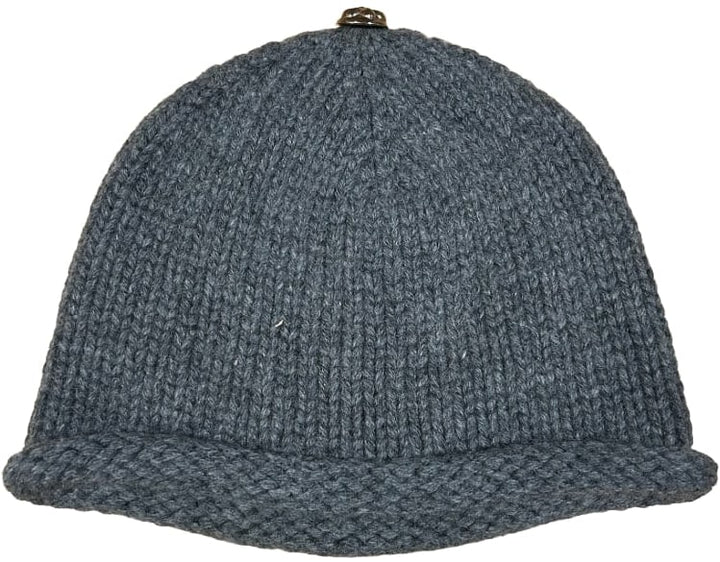 Chrome Hearts 'Fleur De Lis' Cashmere Knit Silver Fleur Grey Beanie