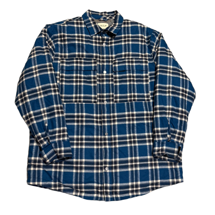 Fear of God 'Blue' Plaid Flannel Jacket