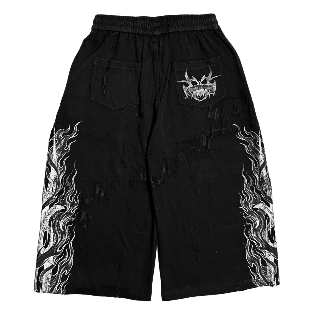 Chew Forever 'Earth Angel' Black 3/4 Shorts