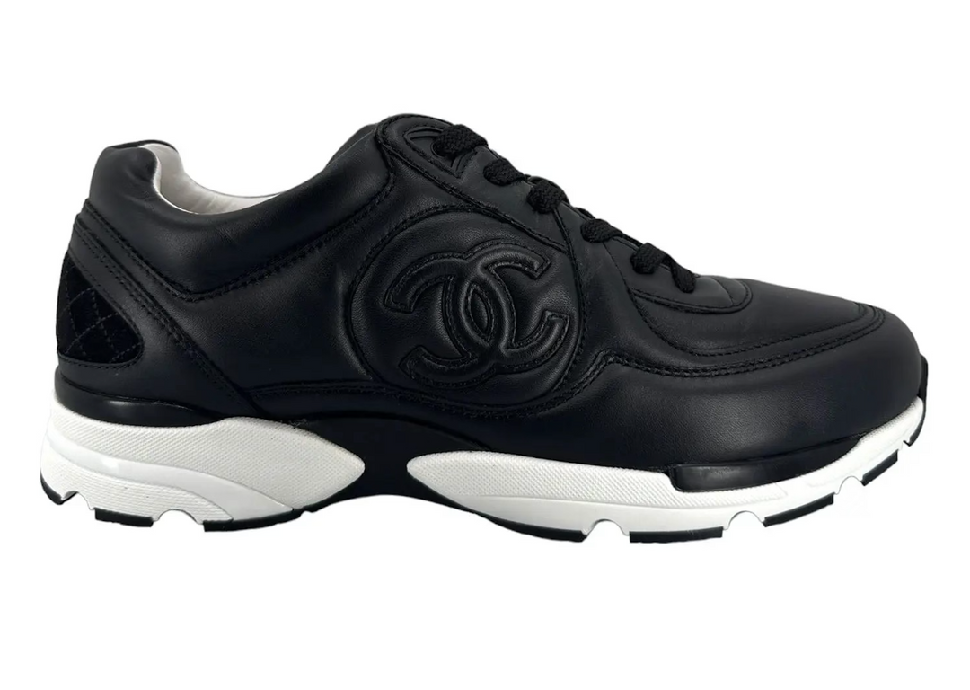 Chanel 'Black Leather' Trainers