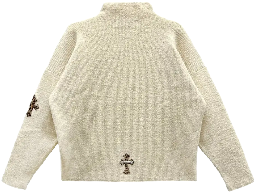 Chrome Hearts 'Pima Cotton Cheetah Patched' Sweater