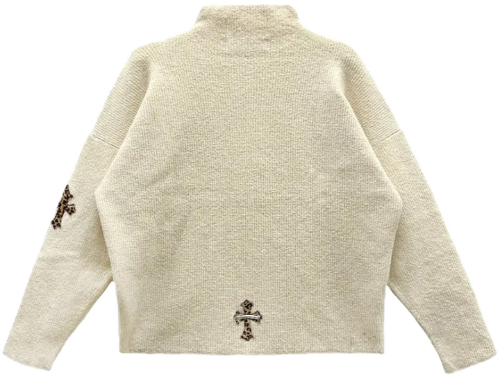 Chrome Hearts 'Pima Cotton Cheetah Patched' Sweater