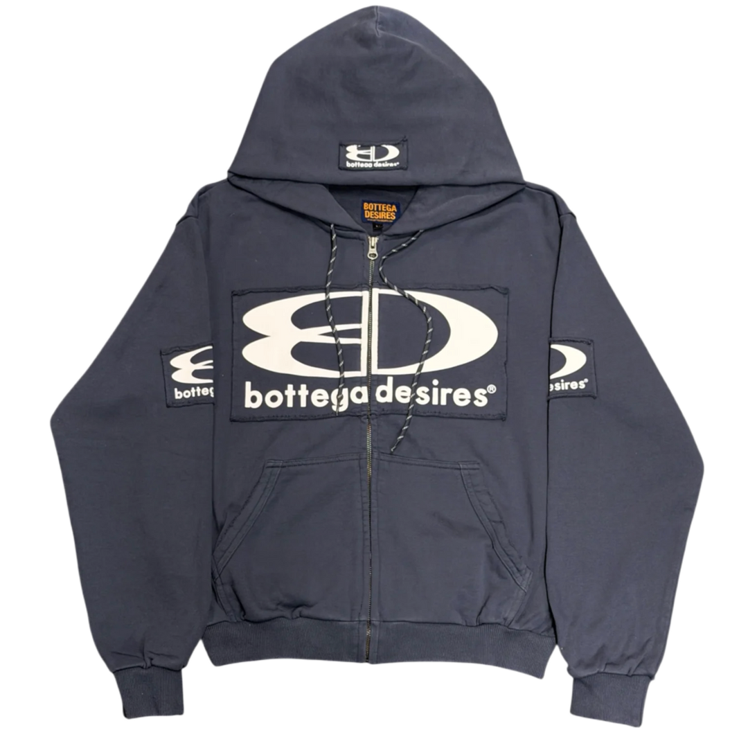 Bottega Desires 'Navy Tech' Zip-Up