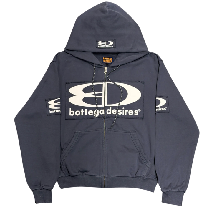 Bottega Desires 'Navy Tech' Zip-Up
