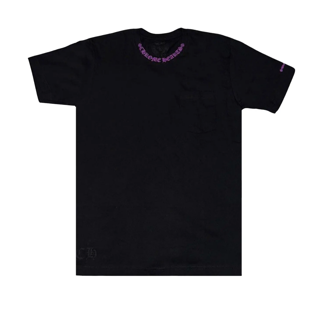 Chrome Hearts 'Collar Logo' Black/Purple Tee