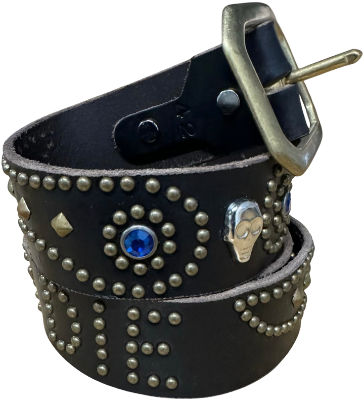 Studded 'Skull Wings' Ride or Die Belt