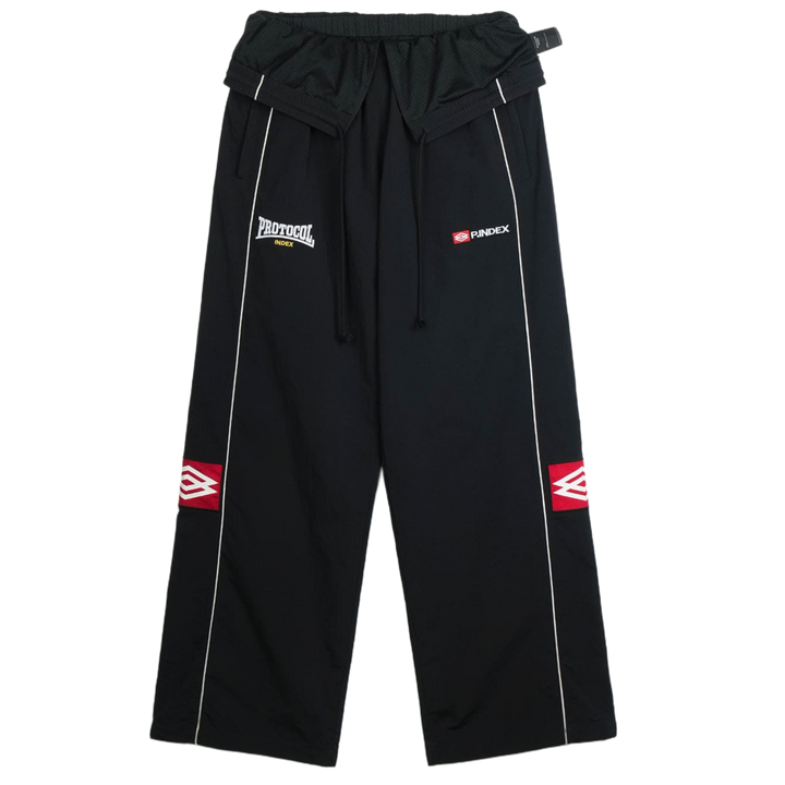 Protocol Index 'Black' Folded Waist Track Pants