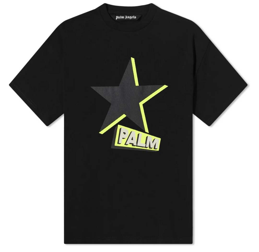 Palm Angels 'Rockstar' Black Tee