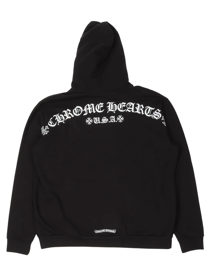 Chrome Hearts 'T Logo' Thermal Zip Up Hoodie