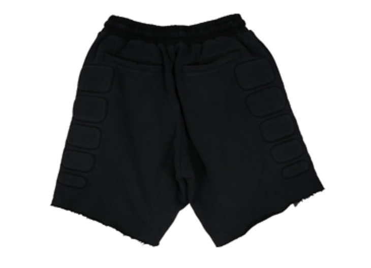 Satoshi Nakamoto 'Moto' Black Padded Shorts